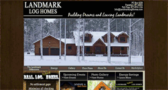 Desktop Screenshot of landmarkloghomes.com